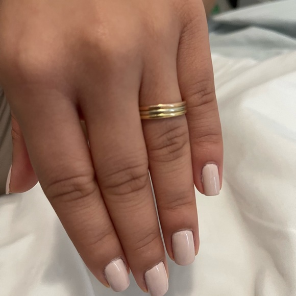 3 color gold ring - Picture 3 of 4